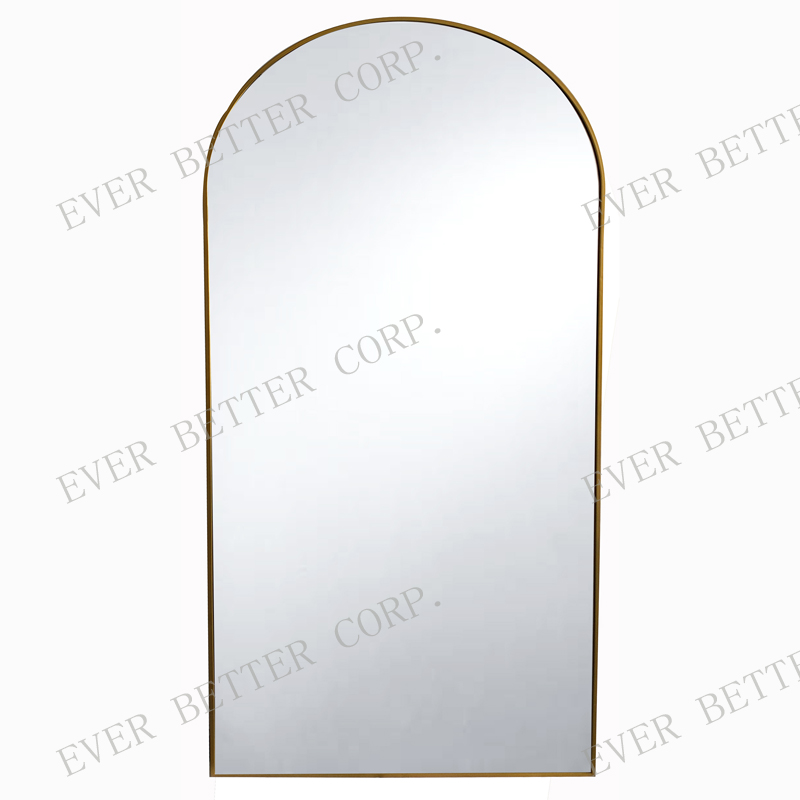arched floor mirror gold