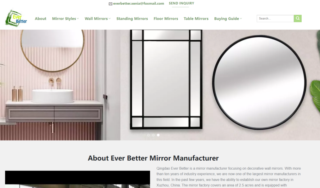 wall mirror manufacturer
